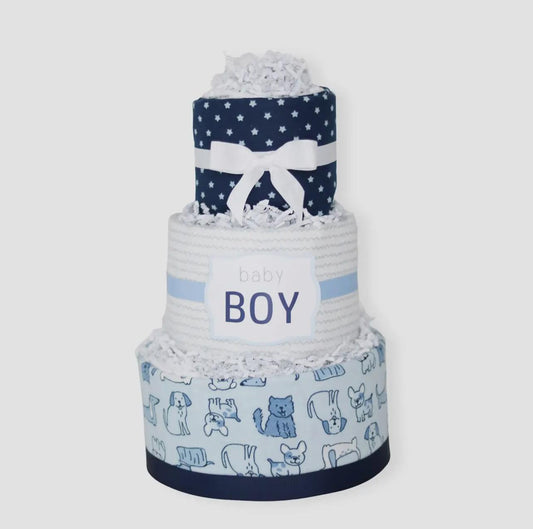 Baby Boy Diaper Cake Gift - Puppy