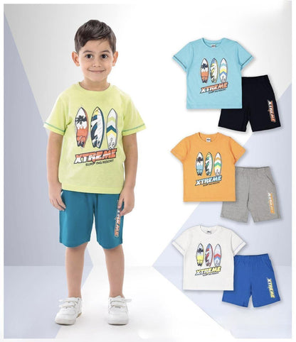 Elnino Boy Surf Tshirt Shorts Set