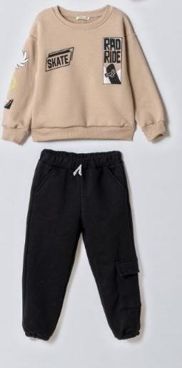 Boys Skate Rad Ride Beige Set