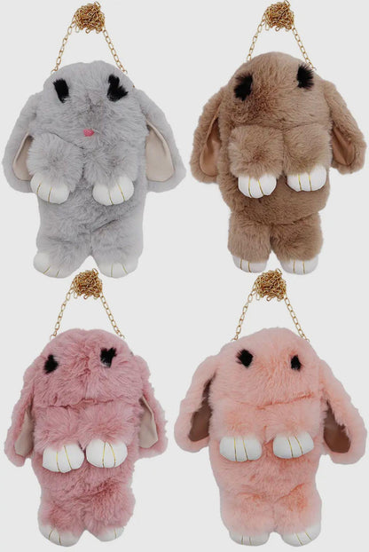 Grey Cute Bunny Backpack