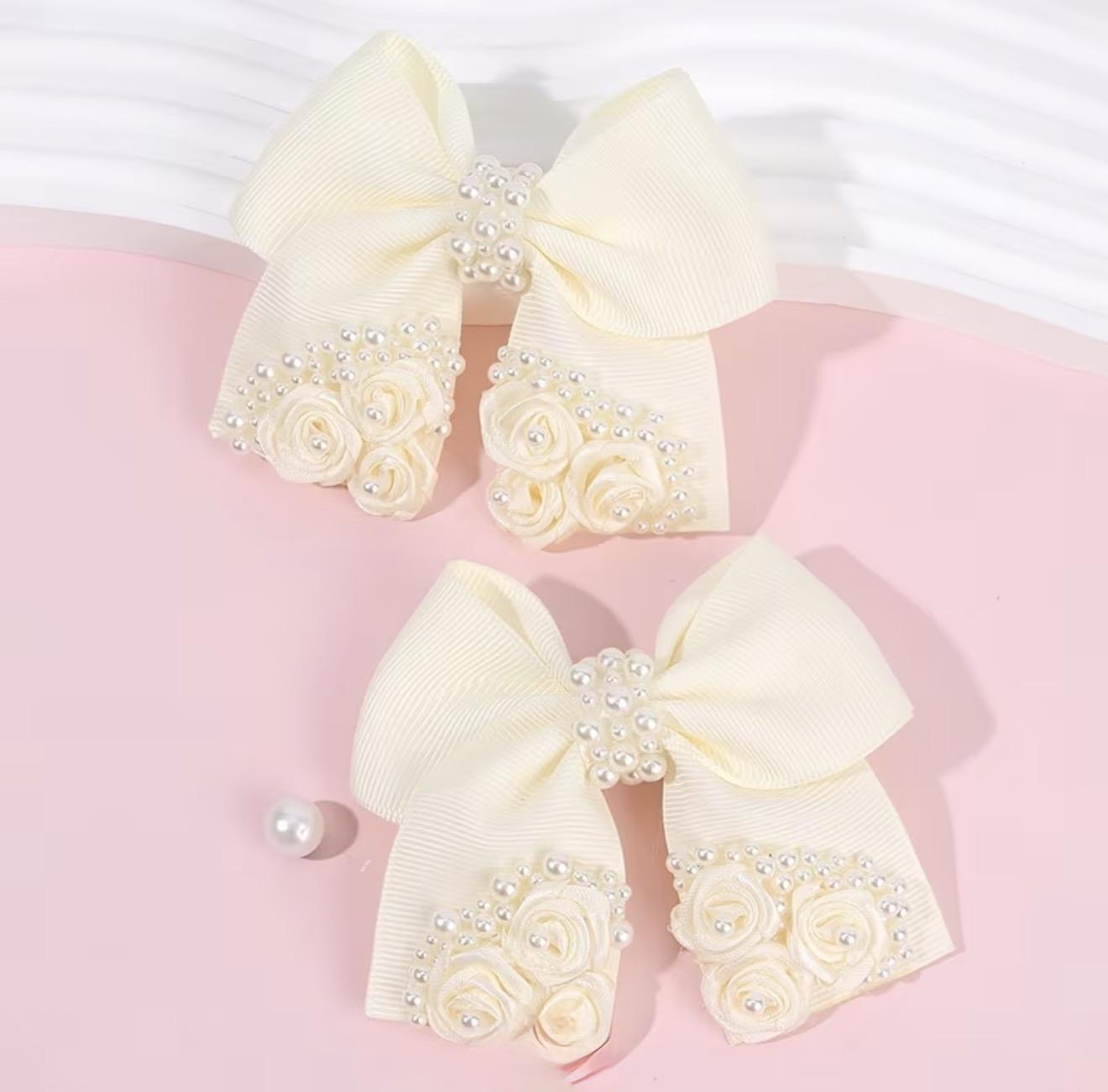 Pears and Roses 2 Pack Hairclips